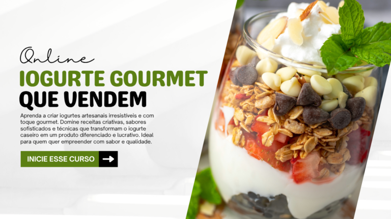 Iogurtes Gourmet que vendem